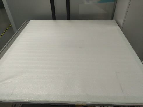 Flat table with soft foam